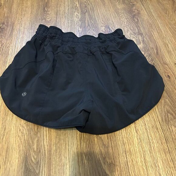 LULULEMON reversible black gray active athletic training shorts women's 6 - Picture 8 of 8